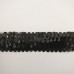 Dekoratīva gumija 35 mm  ar fliteriem, 9,1 m